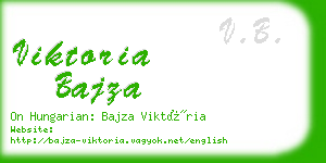 viktoria bajza business card